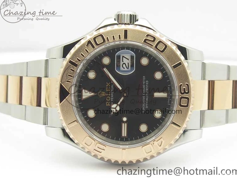 116621 Bracelet Best Dial SS SS 1:1 Black VRF RG on A2836 Edition Yacht-Master 0418